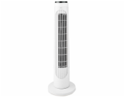 NEDIS sloupový ventilátor/ výška: 76 cm/ výkon 50 W/ 3 rychlosti/ rotace/ dálkové ovládání/ bílo-černý