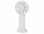 Nedis FNHH1WT ruční ventilátor/ průměr 6 cm/ výkon 0,9 W/ 2 rychlosti/ plast/ bílý