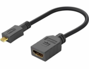 PremiumCord Flexi adaptér HDMI Typ A samice - micro HDMI Typ D samec pro ohebné zapojení