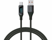 SAVIO USB - USB-C cable with display  CL-172  1 m  black