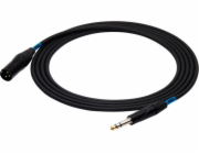 SSQ JSXM3 SS-1463 Kabel Jack Stereo - XLR 3-pin Samec 3 m Černá