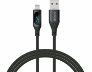 SAVIO USB - Lightning cable with display CL-173 1 m black