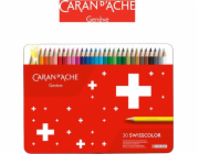 Caran d`Arche Pastelky CARAN D'ACHE Swisscolor, kovová krabička, 30 ks.