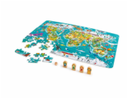 Puzzle Hape dětské - Mapa světa 2 v 1