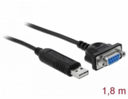 Delock Adaptér z rozhraní USB 2.0 na sériové rozhraní RS-232 s kompaktním krytem sériového konektoru