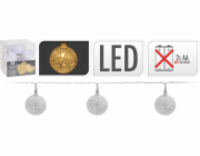 Světla vánoční 10 LED žárovek dekorační koule