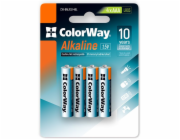 Colorway alkalická baterie AAA/ 1.5V/ 4ks v balení/ Blister