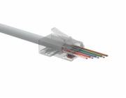 Univerzální EASY konektor RJ45 CAT6 UTP 8p8c na drát i licnu SXRJ45-6-UTP-EASY