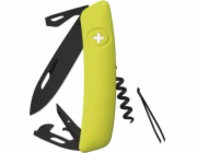 Swisis Pocket Knife Swiza D03 Allblack Yellow