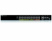 Zyxel XGS2220-30HP, L3 Access Switch, 400W PoE, 16xPoE+/10xPoE++, 24x1G RJ45 2x10mG RJ45, 4x10G SFP+ Uplink, incl. 1 yr