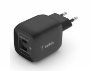 Belkin WCH011vfBK Belkin Duální 45W USB-C Power Delivery GaN PPS nástěnná nabíječka, černá