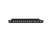 Schrack HSER0240SP 19"patchpanel AMPARO pro 24 keystone SFA/SFB neosazený, 1U