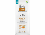 Dry food for older dogs all breeds (over 7 years of age) Brit Care Dog Grain-Free Senior&Light Salmon 12kg