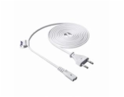 Akyga napájecí kabel 1.5m/250V/CEE 7/16-IEC C7 - bílá