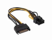 Akyga adaptér SATA /PCI-Express 6+2-pin