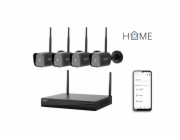 iGET HOME NVR N4C4 - CCTV bezdrátový Wi-Fi set FullHD 1080p, 4CH NVR + 4x kamera 1080p se zvukem