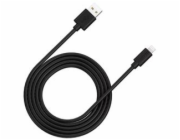 CANYON nabíjecí kabel Lightning MFI-12, 26MB/s, 5V/2.4A, Apple certifikát, délka 2m, bílá