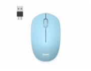 PORT CONNECT Wireless COLLECTION, bezdrátová myš, USB-A a USB-C dongle, 2.4Ghz, 1600DPI, azurová