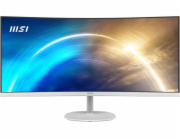 MSI monitor PRO MP341CQW, 34" zakřivený /3440x1440 (UWQHD)/VA LED/1ms/3000:1/300cd/m2/100Hz /2 x HDMI/DP/bílý