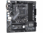 ASRock B450M PRO4 R2.0 / AMD B450 / AM4 / 4x DDR4 DIMM / HDMI / DVI-D / VGA / M.2 / USB-C / mATX