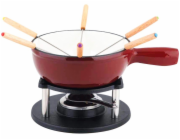 Fondue litinové sada ALPEN červená CS-078263