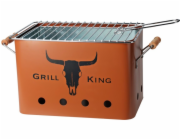 Přenosný gril na dřevěné uhlí GRILL KING 43 x 20 cm cihlová KO-C83000140