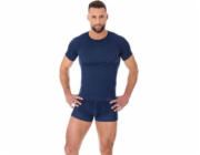 Brubeck Men's Short -sleeved Active Wool Navy Blue (SS11710)