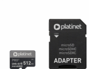 Platinet Secure Digital MicroSDXC 512 GB třída 10 UHS-III/U3 A2 (PMMSDX512UIII)