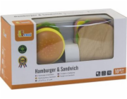 Dětská dřevěná hračka Viga Hamburger a Sendvič