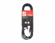 Stagg SYC6/MPS2CM E, kabel mini stereo JACK/2x RCA, 6m