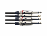 Stagg STC3P, kabel 2x JACK/2X JACK, 3m