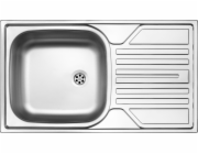 DEANTE 1-Chamber Sink Legato s odkapňováním 43,5 x 76 cm oceli (Zel_3110)