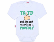 Body s potiskem New Baby Tati, ... děti se ti povedly