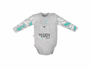 Kojenecké body s bočním zapínáním New Baby Wild Teddy