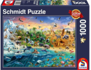 Schmidt Spiele Puzzle PQ 1000 Królestwo zwierząt G3