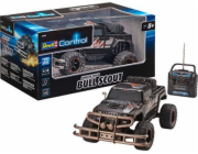 Revell Revell Control RC CAR - vzdálené - ovládané auto s dálkovým ovládáním 27 MHz, stabilní konstrukce, velká kola pro dobrou mobilitu pole, LED osvětlení, napájení baterie - Buggy Bull Scout 24