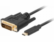 Lanberg CA-CMDV-10CU-0018-BK video cable adapter 1.8 m USB Type-C DVI-D Black