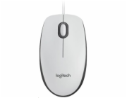 Logitech Corded Mouse M100 WHITE - EMEA