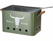 PROGARDEN Přenosný gril na dřevěné uhlí GRILL KING 43 x 20 cm zelená KO-C80901190