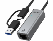 Unitek ethernetový síťový adaptér USB-A/C na RJ45 2,5 G (U1313C)