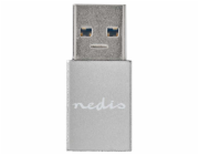 NEDIS PROFIGOLD USB-A/USB 3.2 Gen 1 adaptér/ USB-A zástrčka - USB-C zásuvka/ hliník/ stříbrný/ BOX