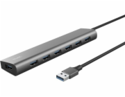 TRUST rozbočovač HALYX, 7portový rozbočovač USB 3.2 Gen1