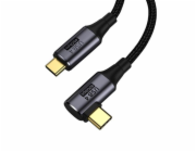 PREMIUMCORD Kabel USB4™ Gen 3x2 40Gbps 8K@60Hz 240W Thunderbolt 3 kabel 0,8m