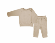 Kojenecké tričko s dlohým rukávem a tepláčky Koala Bello beige Vel.80 (9-12m)