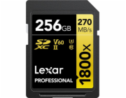 Lexar SDXC 256GB Profesionální 1800x UHS-II U3 ??(180/270 MB/S)