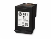 HP 651 Black Original Ink Advantage Cartridge, C2P10AE (600 pages)