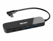 Lindy 4 Port USB 3.2 Gen 2 Typ C Hub, USB-Hub 43334