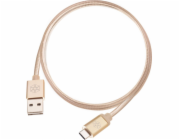 SilverStone USB-A - USB-C USB kabel 1 m zlatý (52029)