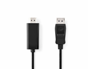 NEDIS kabel DisplayPort - HDMI/ zástrčka DisplayPort - zástrčka HDMI/ černý/ bulk/ 2m