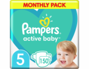 Pampers Active Baby Plenky Velikost 5, 11 kg-16 kg, 150 ks